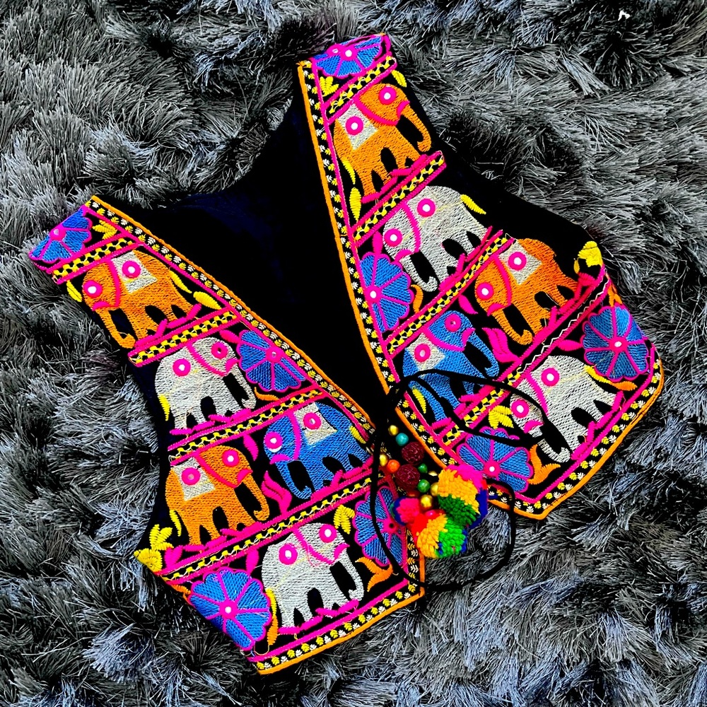 New Custom Embroidered Vest